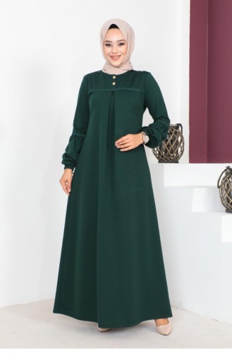 2064Mg Hijab Sport Abaya Vert Émeraude 7725