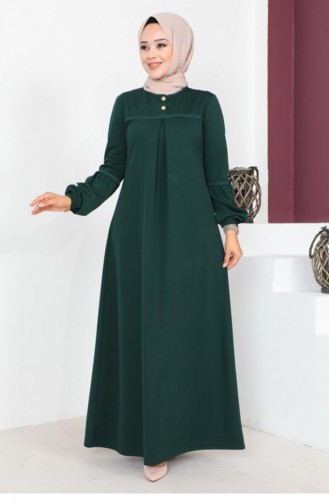 2064Mg Hijab Sport Abaya Vert Émeraude 7725
