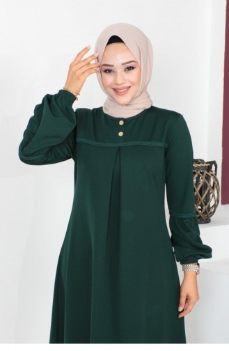 2064Mg Hijab Sport Abaya Vert Émeraude 7725