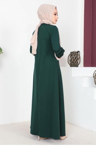 2064 Mg Hijab Sports Abaya Smaragdgrün 7725