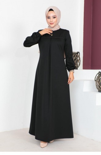 2064 Mg Hijab Sports Abaya Schwarz 7726