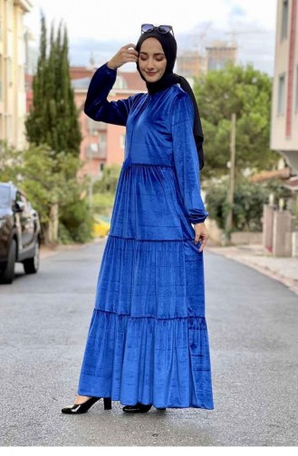 Velvet Hijab Dress 0255-06 Saks 0255-06