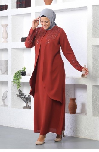 Tuile De Robe Hijab Brodée En Pierre 2021Smr 7755