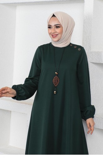 2041Mg قلادة طاقم الرقبة فستان الحجاب الزمرد الأخضر 8269