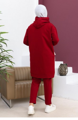2066Mg Pocket Sports Suit Claret Red 8549
