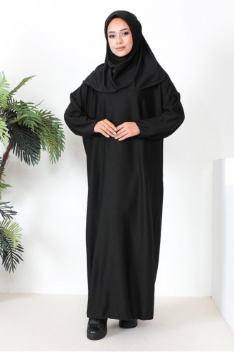 0056Mp Hijab-Gebetskleid Schwarz 9231