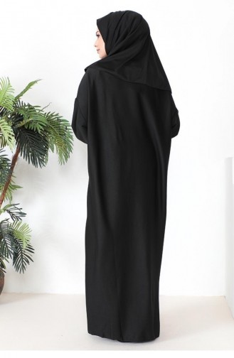 0056Mp ثوب صلاة الحجاب أسود 9231
