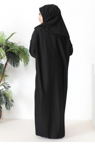 0056Mp Hijab-Gebetskleid Schwarz 9231