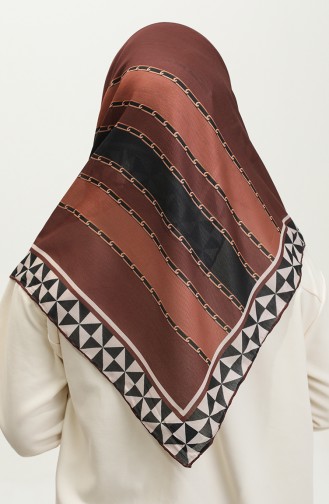 Patterned Soft Scarf 2065-05 Brown 2065-05