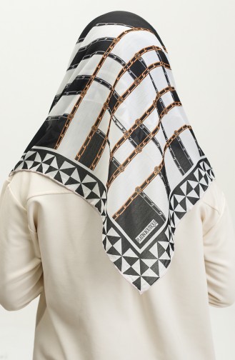 Patterned Soft Scarf 2065-07 Black 2065-07