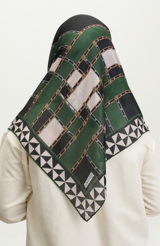 Patterned Soft Scarf 2065-08 Emerald Green 2065-08