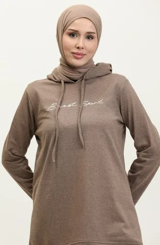 Color Garnished Tracksuit 3080-01 Mink 3080-01