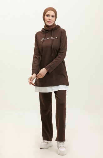 Survêtement Garni De Couleurs 3080-02 Marron 3080-02