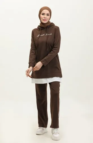 طقم رياضي لونين 3080-02 بني 3080-02