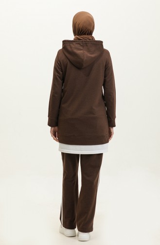 Survêtement Garni De Couleurs 3080-02 Marron 3080-02