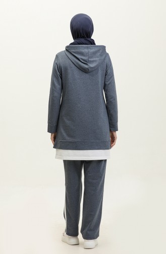 Survêtement Garni De Couleurs 3080-03 Indigo 3080-03