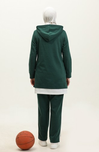 Survêtement Garni De Couleurs 3080-07 Vert Emeraude 3080-07
