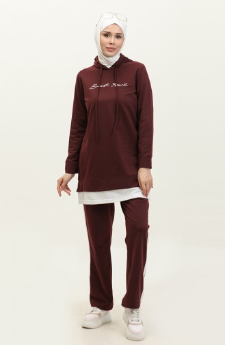 Gekleurd Trainingspak 3080-08 Pruim 3080-08