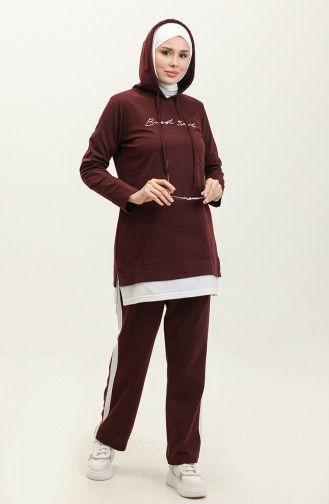 Gekleurd Trainingspak 3080-08 Pruim 3080-08