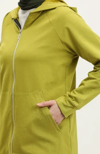 Survêtement Femme Détail Poches Et Capuche 1602-01 Vert Olive 1602-01