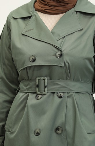 Jamila Seizoengebonden Katoenen Gabardine Trenchcoat Met Raglanmouwen Retro 6504.Retro