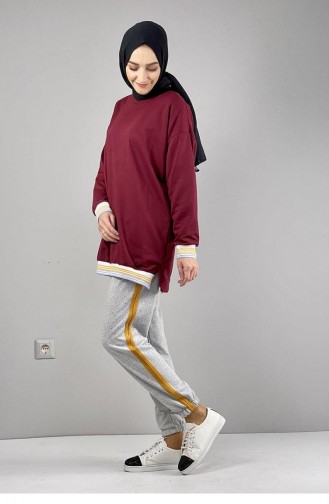 1073Mg Jogginghose Mit Streifendetail Grausenf 5556