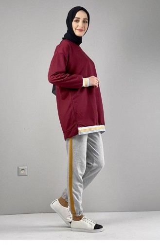 1073Mg Jogginghose Mit Streifendetail Grausenf 5556