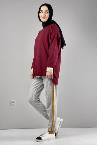 1073Mg Jogginghose Mit Streifendetail Grausenf 5556
