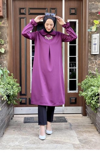 Baby Collar A Pleat Tunic 2002-04 Plum 2002-04