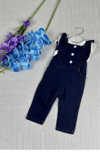 11208Sk Girl`s Slopet Suit Navy Blue 5655