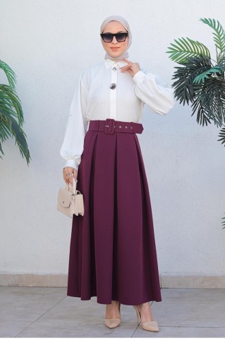 5053Nrs Pileli Etek Mürdüm