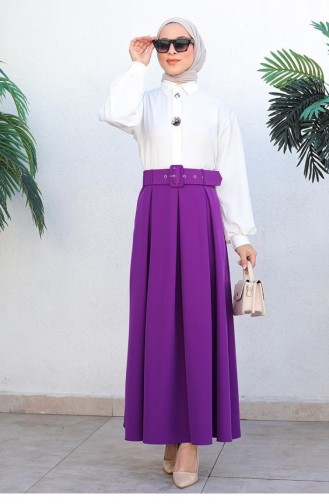 5053Nrs Pleated Skirt Purple 5700