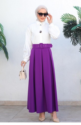 5053Nrs Pleated Skirt Purple 5700