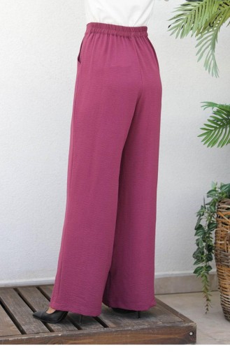 1521Tgm Pantalon Large Grande Taille Cerise 5867