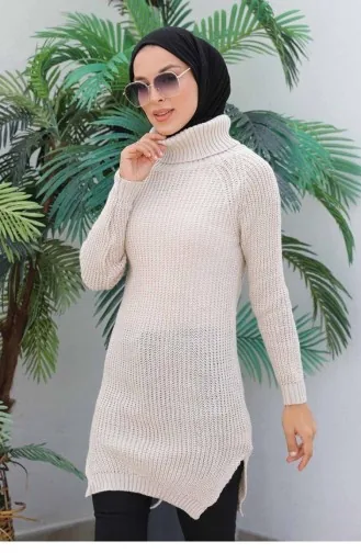 5000Mdo Triko Tunik Bej