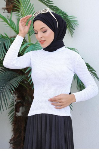 0024Mp Turtleneck Knitwear Sweater White 6202