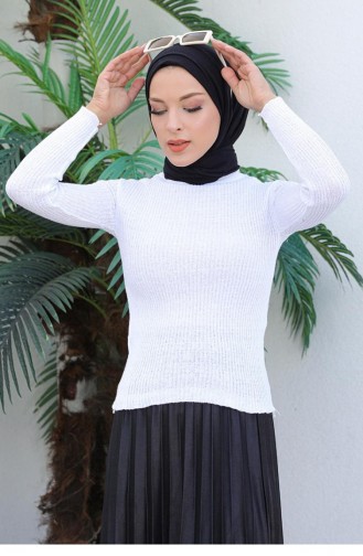 0024Mp Turtleneck Knitwear Sweater White 6202