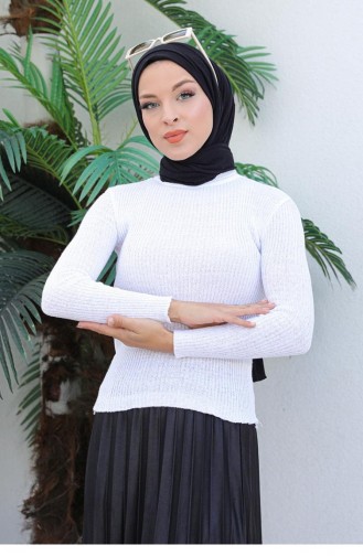 0024Mp Turtleneck Knitwear Sweater White 6202