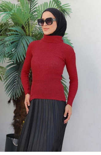 0024Mp Turtleneck Knitwear Sweater Claret Red 6203