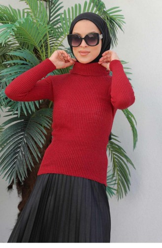 0024Mp Turtleneck Knitwear Sweater Claret Red 6203