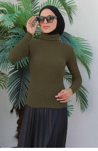 0024Mp Turtleneck Knitwear Sweater Khaki 6206