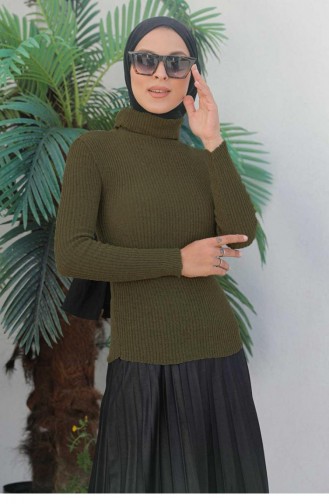 0024Mp Turtleneck Knitwear Sweater Khaki 6206