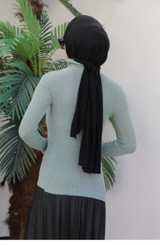 0024Mp Rollkragen-Strickpullover Mint 6469