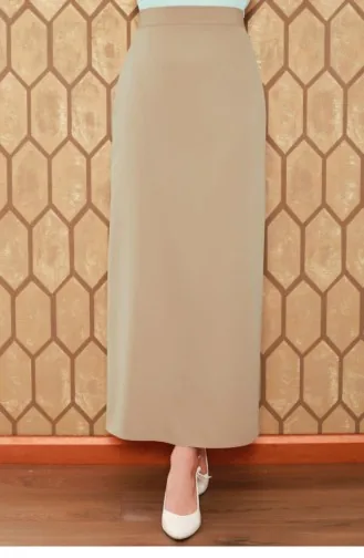0725Gln Hijab-Bleistiftrock Beige 6674