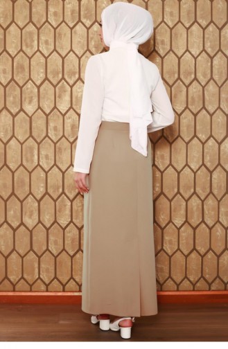0725Gln Hijab-Bleistiftrock Beige 6674