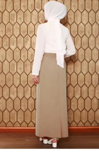 0725Gln Hijab-Bleistiftrock Beige 6674