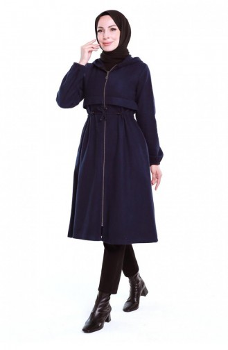 0503Sgs Sports Stamp Coat Navy Blue 6686