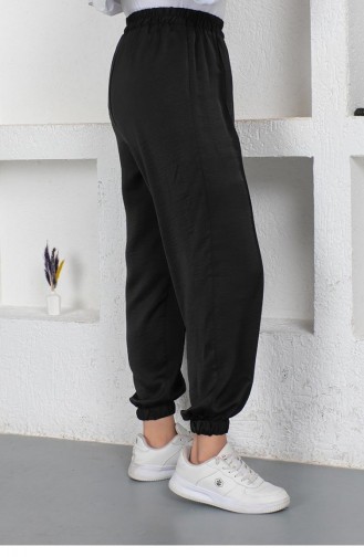 6152Nrs Pantalon Taille Et Jambe élastiques Noir 6827