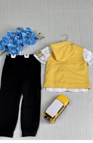2202Tt Boy`s Triple Suit Yellow 7029