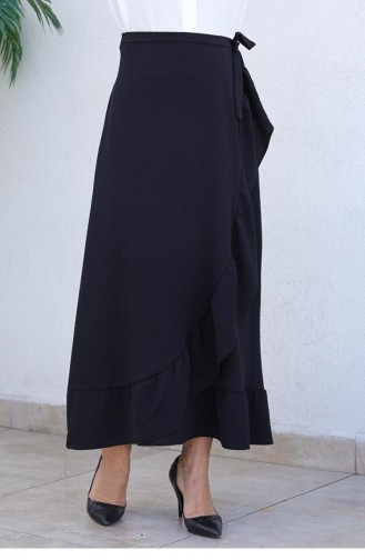 Frilly Design Skirt 1523-01 Black 1523-01